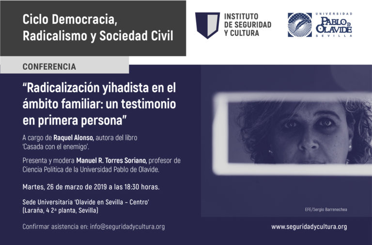 ‘Radicalización yihadista en el ámbito familiar: un testimonio en primera persona’, conferencia de Raquel Alonso en Sevilla