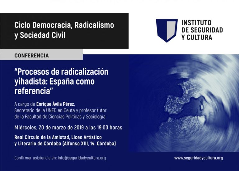 Conferencia de Enrique Ávila Pérez: ‘Procesos de radicalización yihadista: España como referencia’