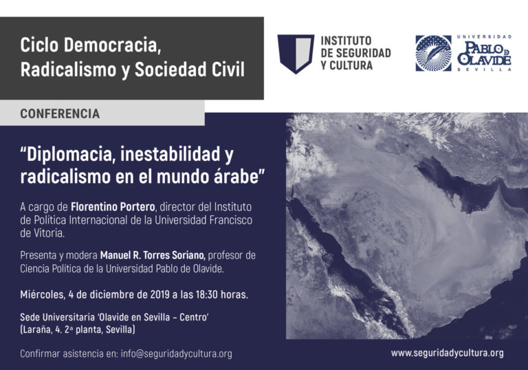 ‘Diplomacia, inestabilidad y radicalismo en el mundo árabe’, conferencia de Florentino Portero en Sevilla