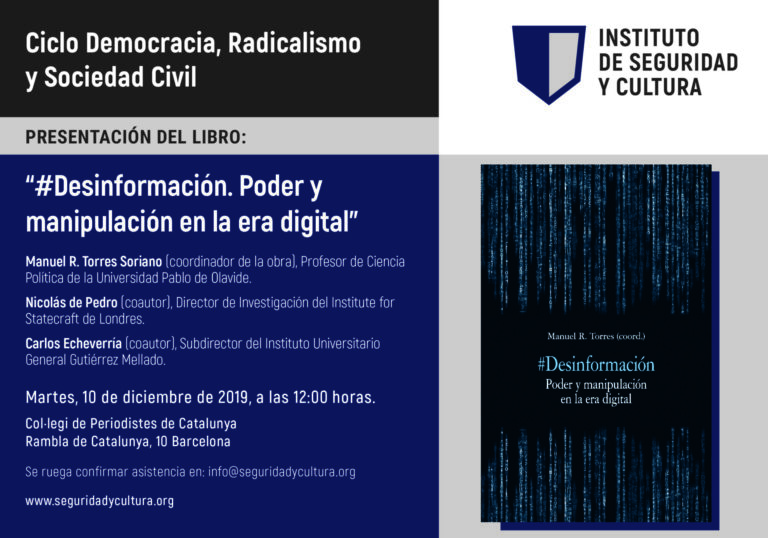 Presentación en Barcelona del libro #Desinformación. Poder y manipulación en la era digital