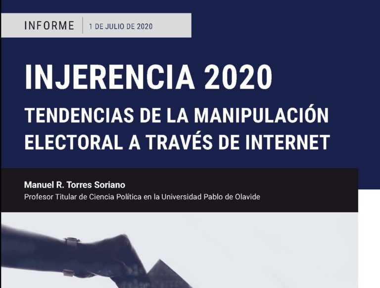 Manuel R. Torres Soriano analiza las tendencias de la manipulación electoral a través de internet en un nuevo informe