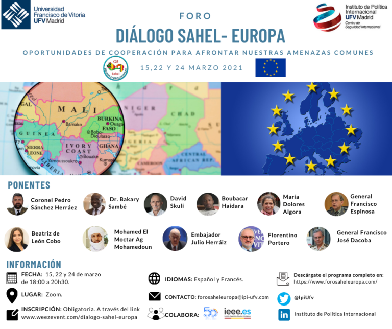 Foro de Diálogo Sahel-Europa, 15, 22 y 24 de marzo