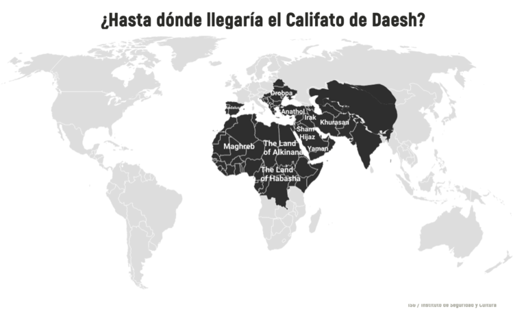 El ansiado califato islámico de Daesh, de la Península Ibérica a Centro Europa